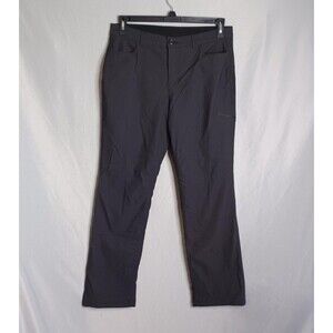 Eddie Bauer Snow Pants Womens 10 Black Fleece Lined Insulated Stretch Hiking